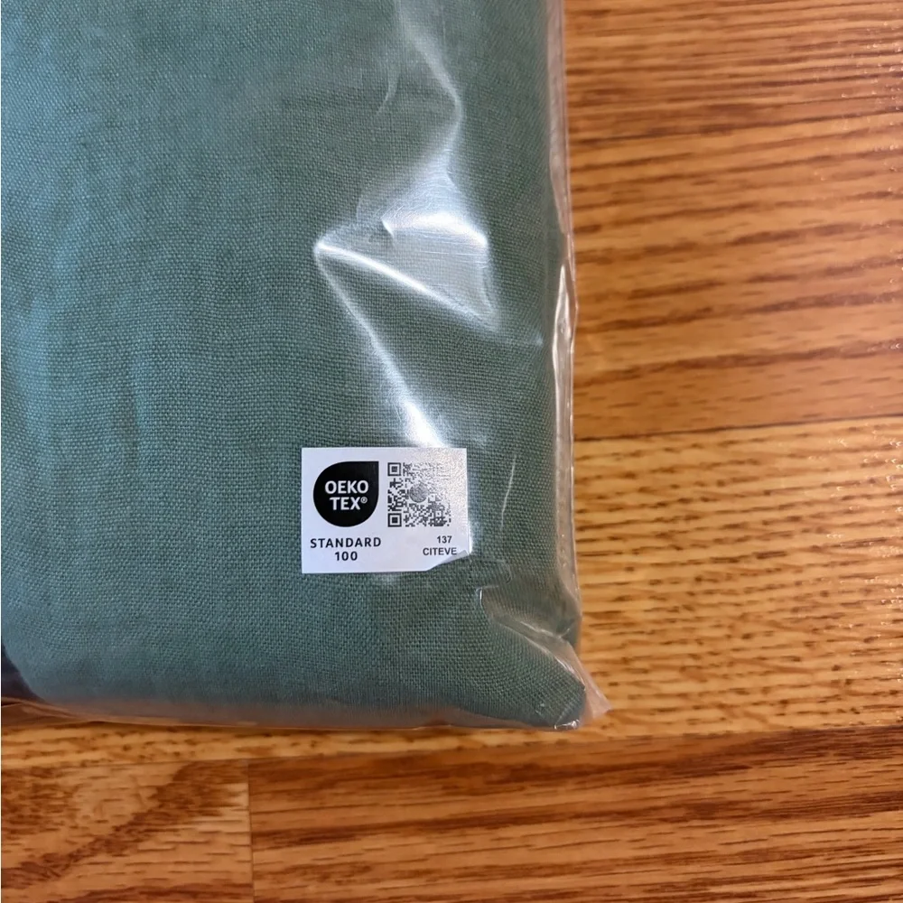 NEW Schoolhouse Linen Laurel Shower Curtain 72” x 84”